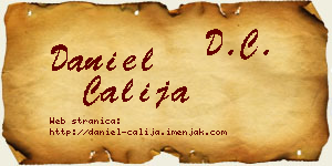 Daniel Čalija vizit kartica